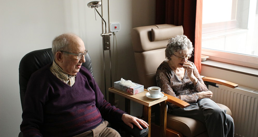 How to become a caregiver: Eldery couple