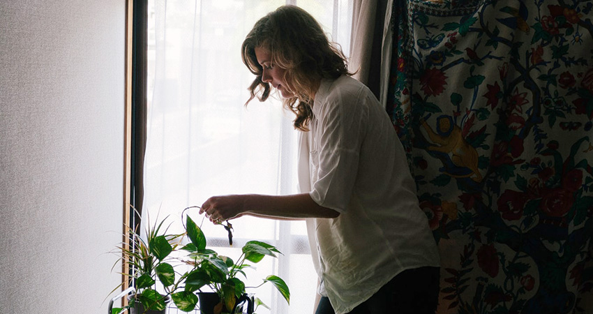 Caregiver duties might include watering your parent's plants